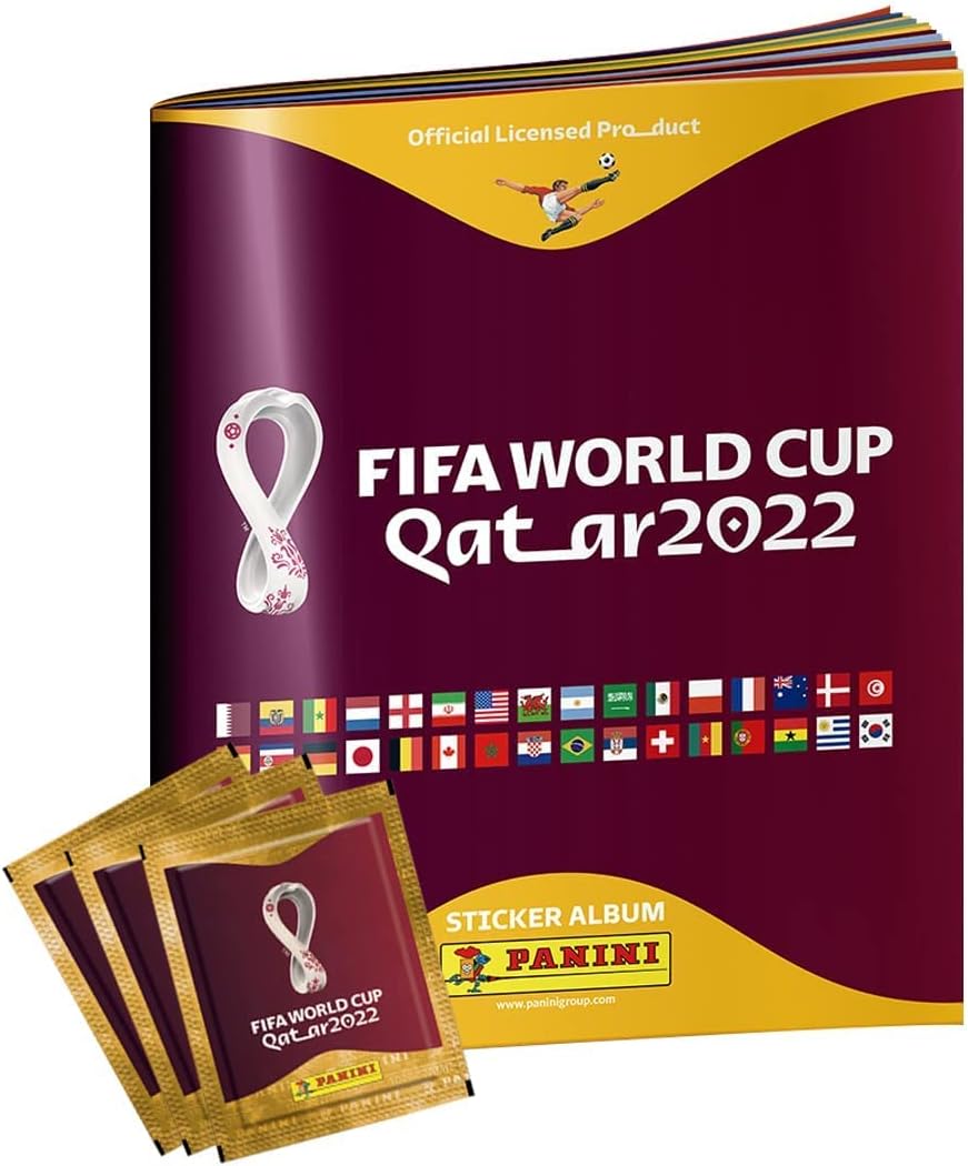 Panini FIFA World Cup Qatar 2022 Sticker Box – 50 Packs, 250 Stickers Total | Official USA Version Soccer Collectible for Fans & Album Builders
