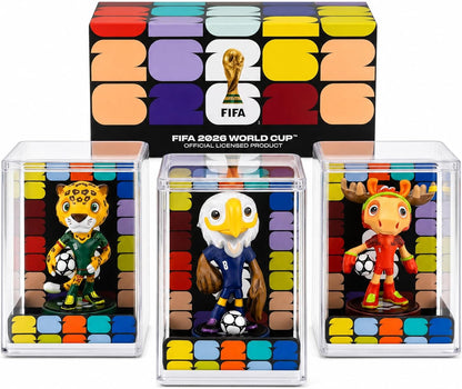 FIFA World Cup 2026 Mascot Display Statue 13.8" (35cm) – Personalized Laser Engraved | Official Licensed XL Soccer Collectible with Acrylic Dome
