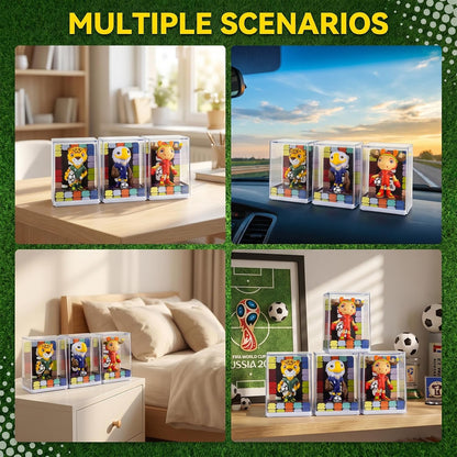 FIFA World Cup 2026 Mascot Display Statue 13.8" (35cm) – Personalized Laser Engraved | Official Licensed XL Soccer Collectible with Acrylic Dome