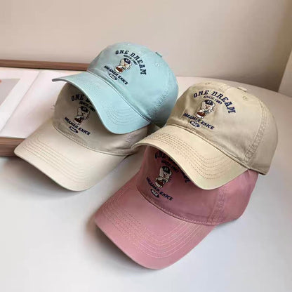 Embroidered Bear Baseball Cap